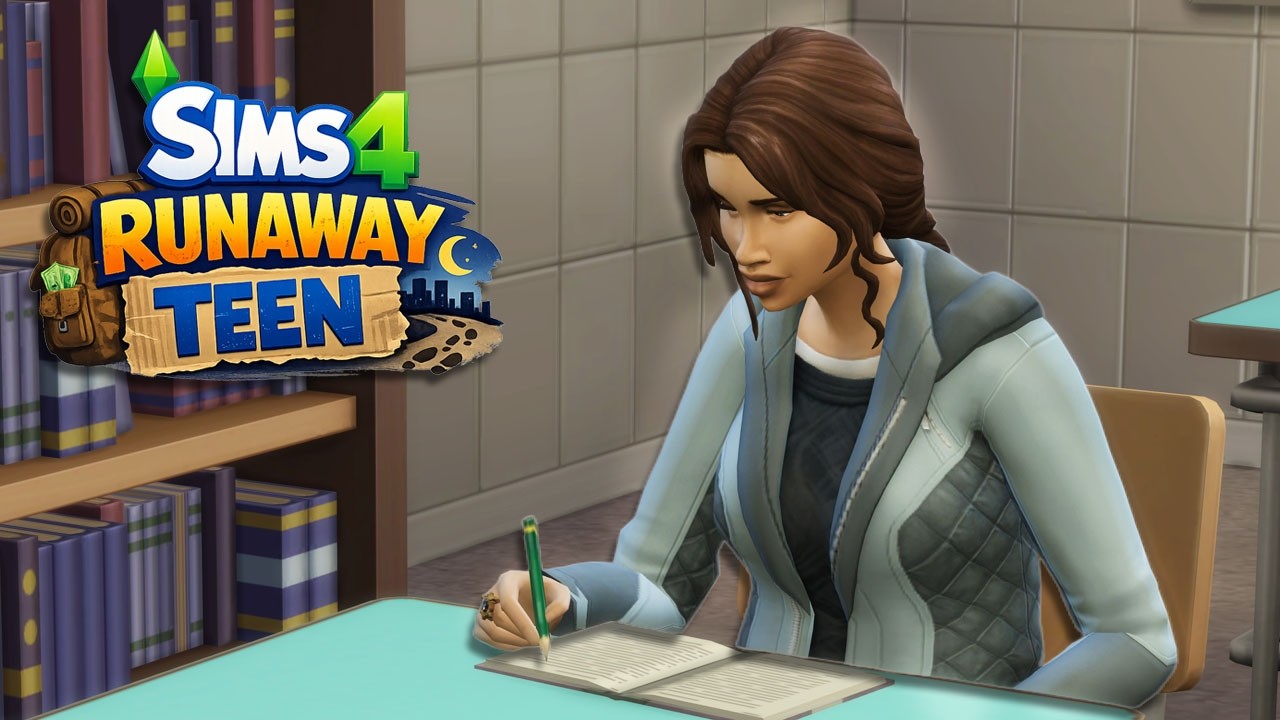 Homeless Teen Survival Begins at School | Sims 4 Runaway Teen | High School Years