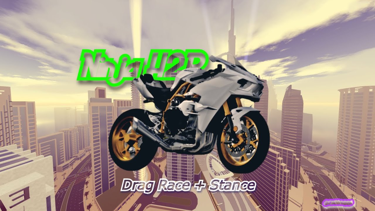 Ninja H2R Drag Race + Stance Settings | Moto Trackday Project