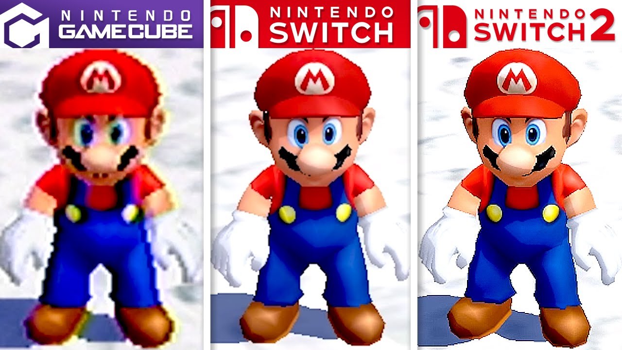 Super Mario Sunshine | GameCube vs Switch vs Switch 2 | 4K Full Graphics Comparison