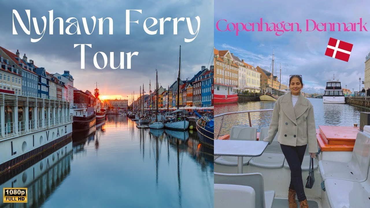 Nyhavn Ferry Ride 🇩🇰: Exploring Copenhagen's Waters | Denmark Vlog HD (2024)