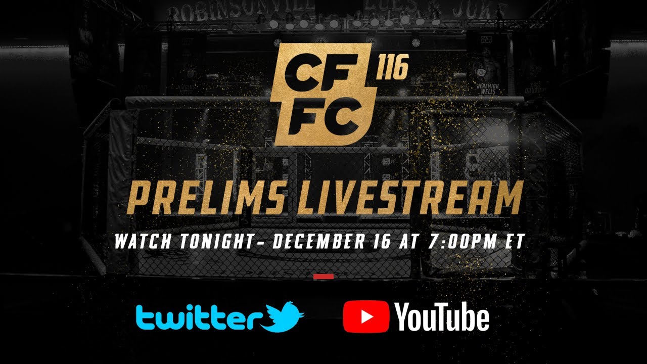 CFFC 116 Prelim Fights | FREE MMA LIVESTREAM