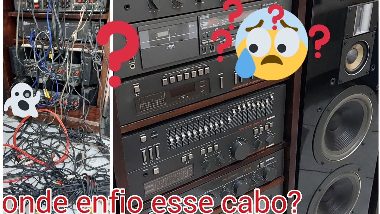 GRADIENTE ESOTECH/ como eu liguei 3 amplificadores