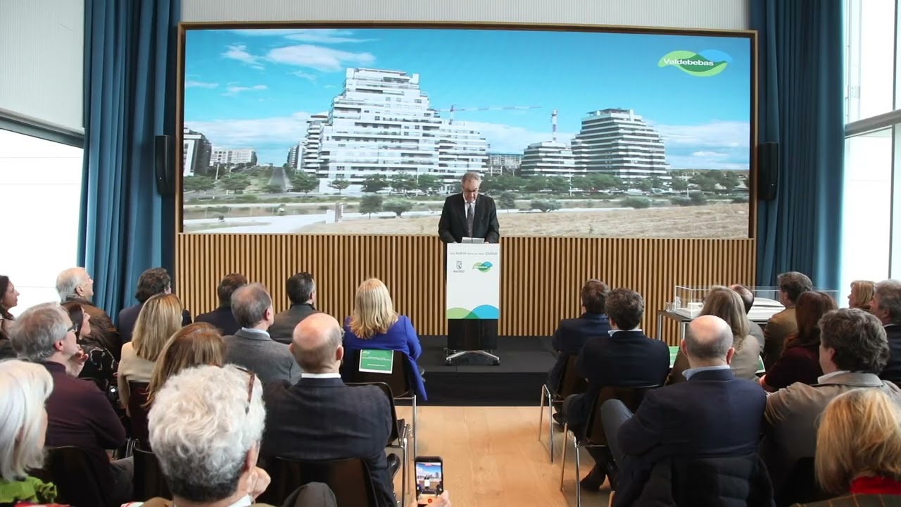 Declaraciones de César Cort, en el acto de fin de urbanización de Valdebebas.