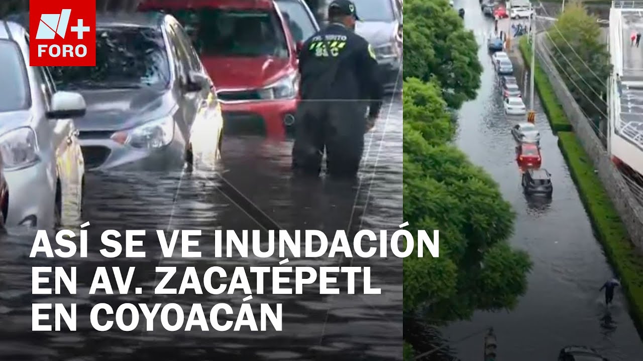 Lluvias en CDMX: Así se ven desde el aire las inundaciones en Coyoacán - Las Noticias