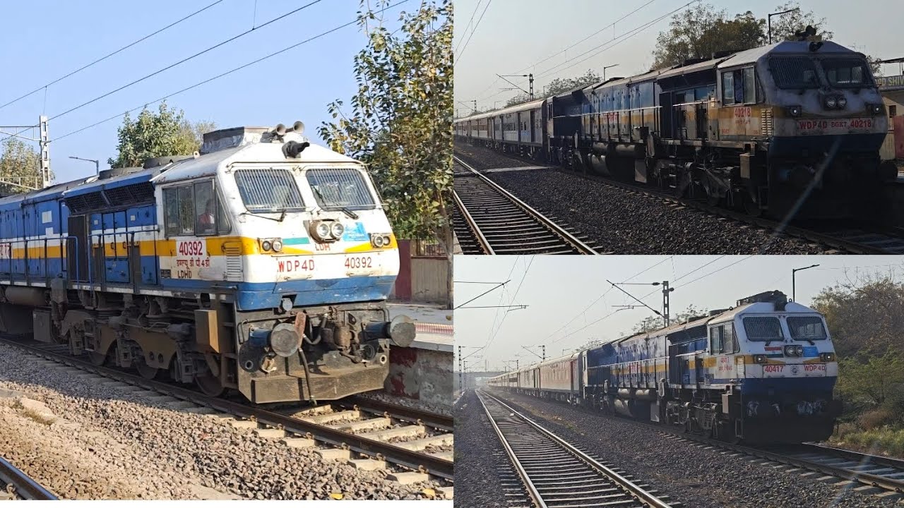 💥 Indian Railways WDP4D Roar at Jodhpur Cantt | Highcourt, Miraj, Kalka Express #railfan_akshat 