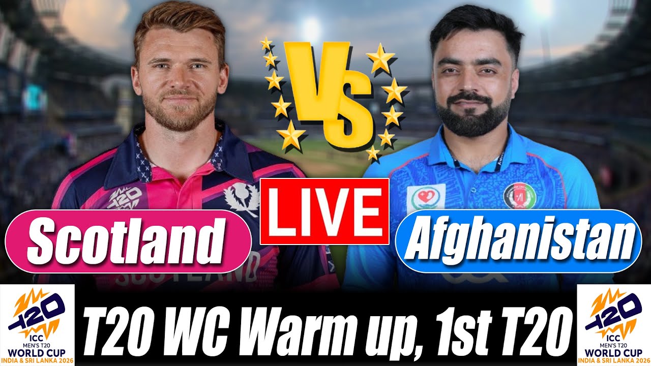 T20 World Cup Warm up live Score | Afghanistan vs Scotland 1st T20 bangla Commentary & Analysis