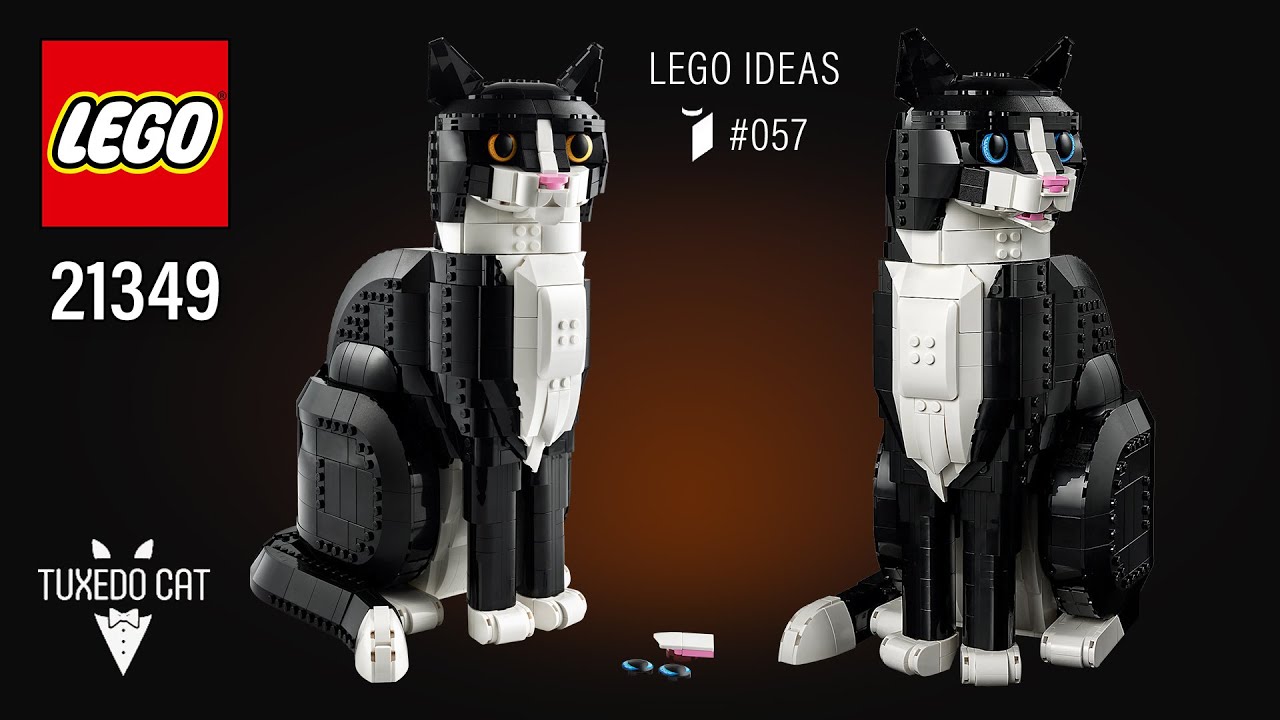 LEGO&reg; Ideas Tuxedo Cat (21349)[1710 pcs] Step-by-Step Building Instructions @TopBrickBuilder