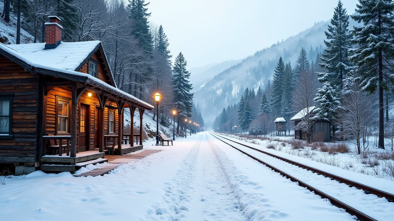 (Без рекламы) Прекрасная зимняя музыка ❄️ Спокойные расслабляющие мелодии для умиротворения души