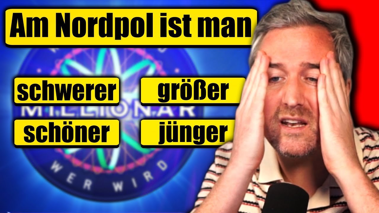 Komische Fragen bei Wer wird Millionär