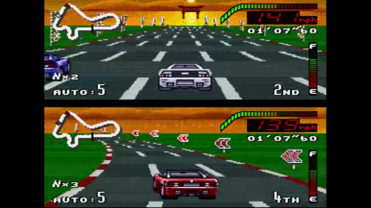 Top Gear (Japanese version, SFC) longplay