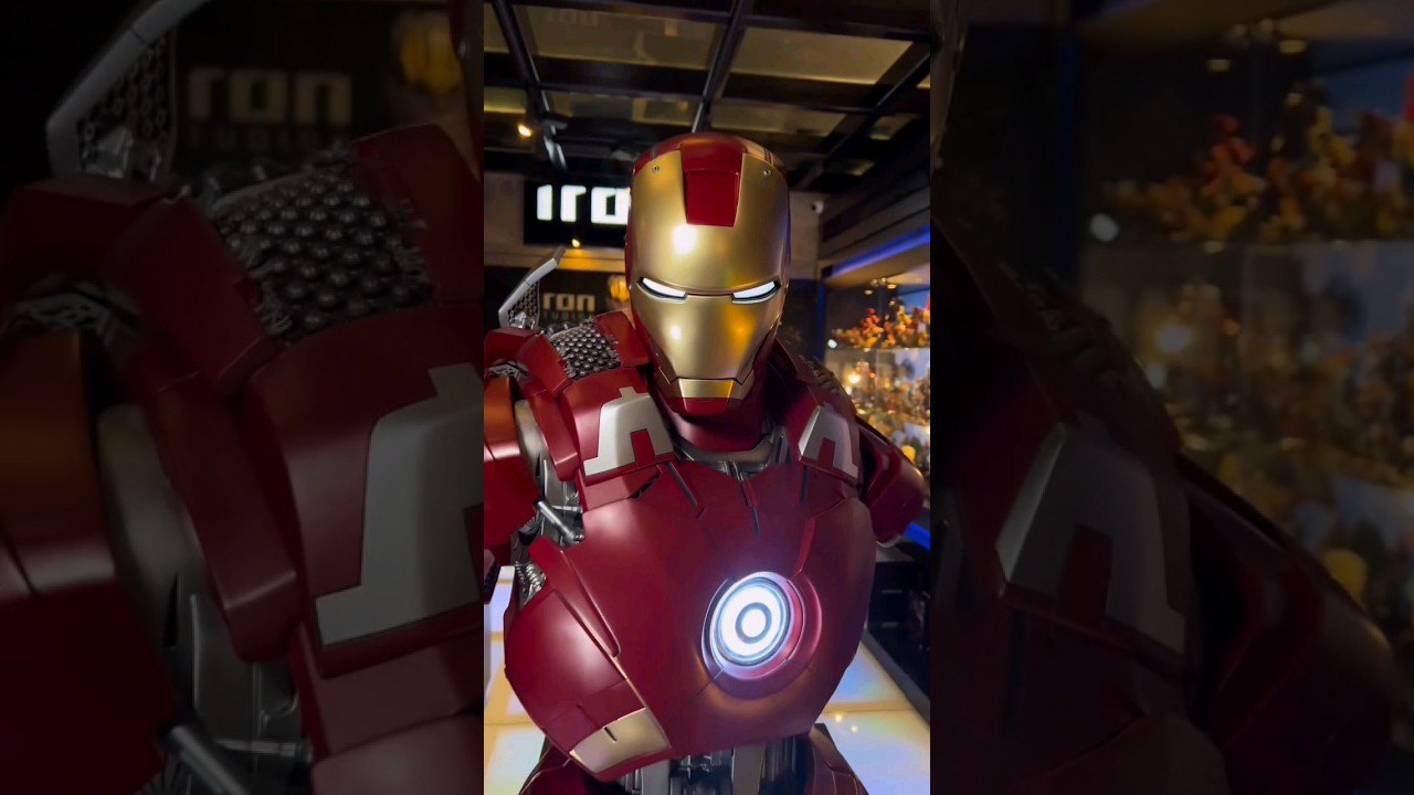 The life size Iron man Mark 7 bust is insane !  #ironstudios #mark7 #avengers #lifesize