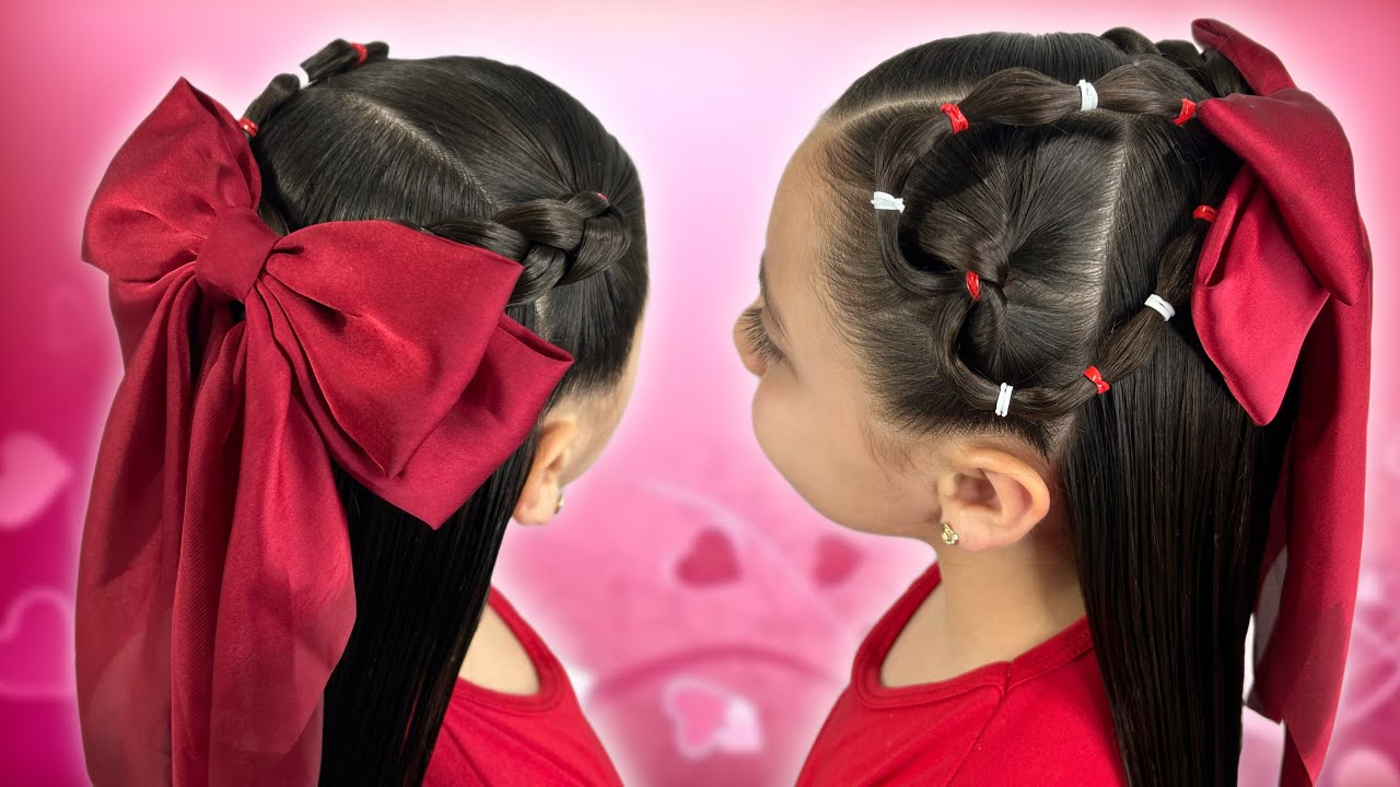 Peinado de corazón para San Valentín ♥️ idea fácil & bonita