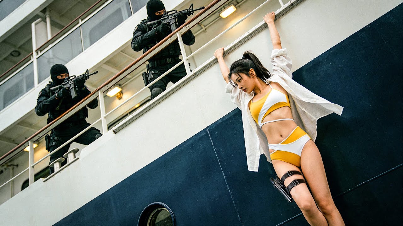 動作電影：美女特工極致魅惑成功救出被綁人質！#功夫 #動作