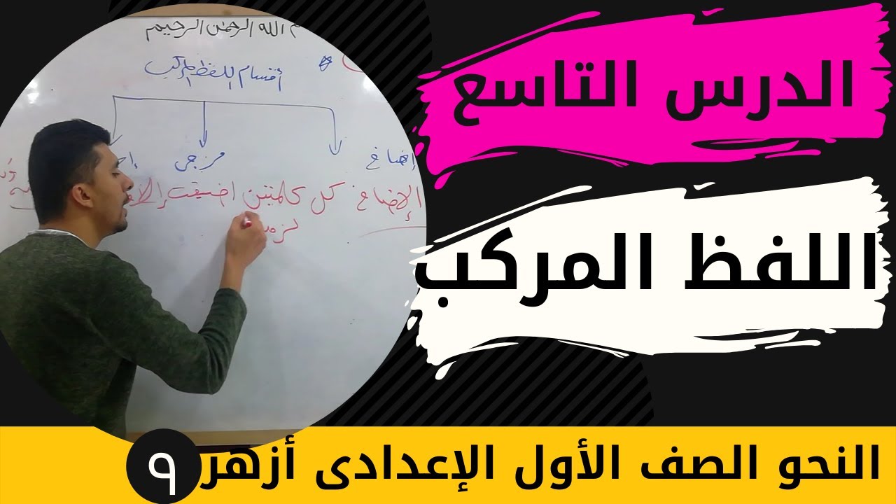 شرح درس اللفظ المركب الصف الأول الإعدادى أزهر#شرح أزهر2024