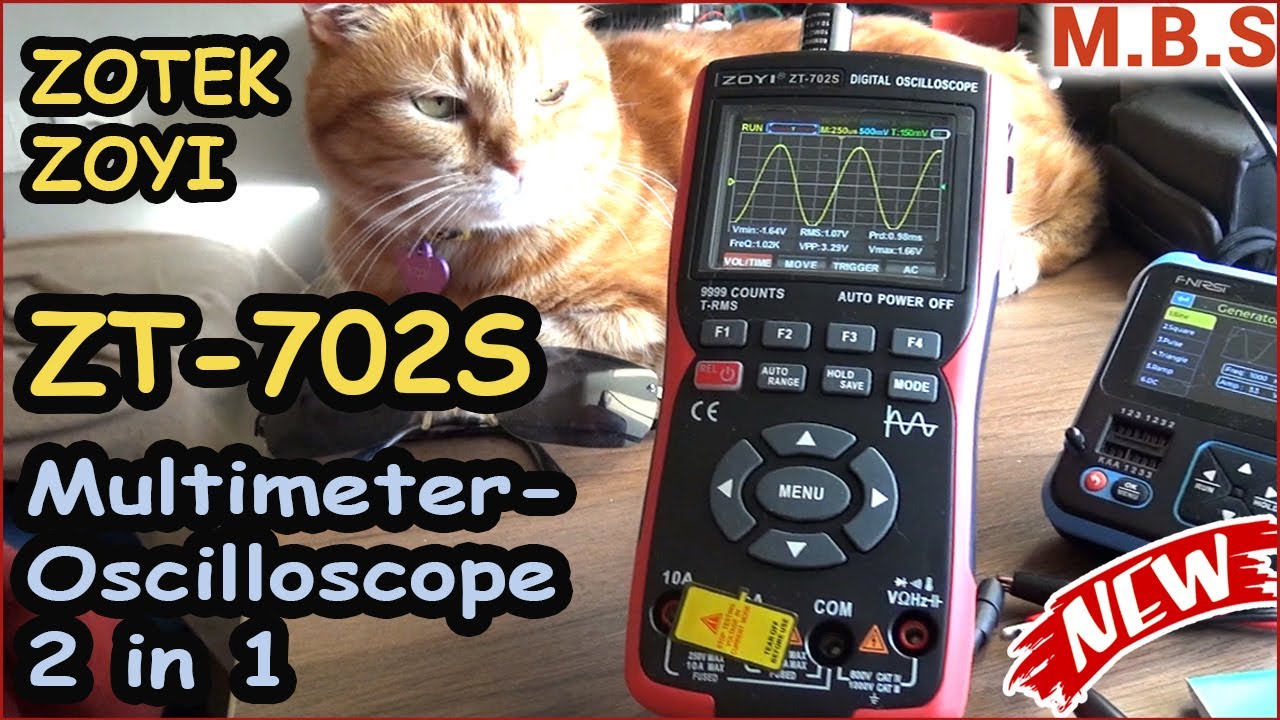 ZOTEK ZT-702s 10 MHz Осциллограф и Цифровой Мультиметр  два в одном. Обзор отличного прибора