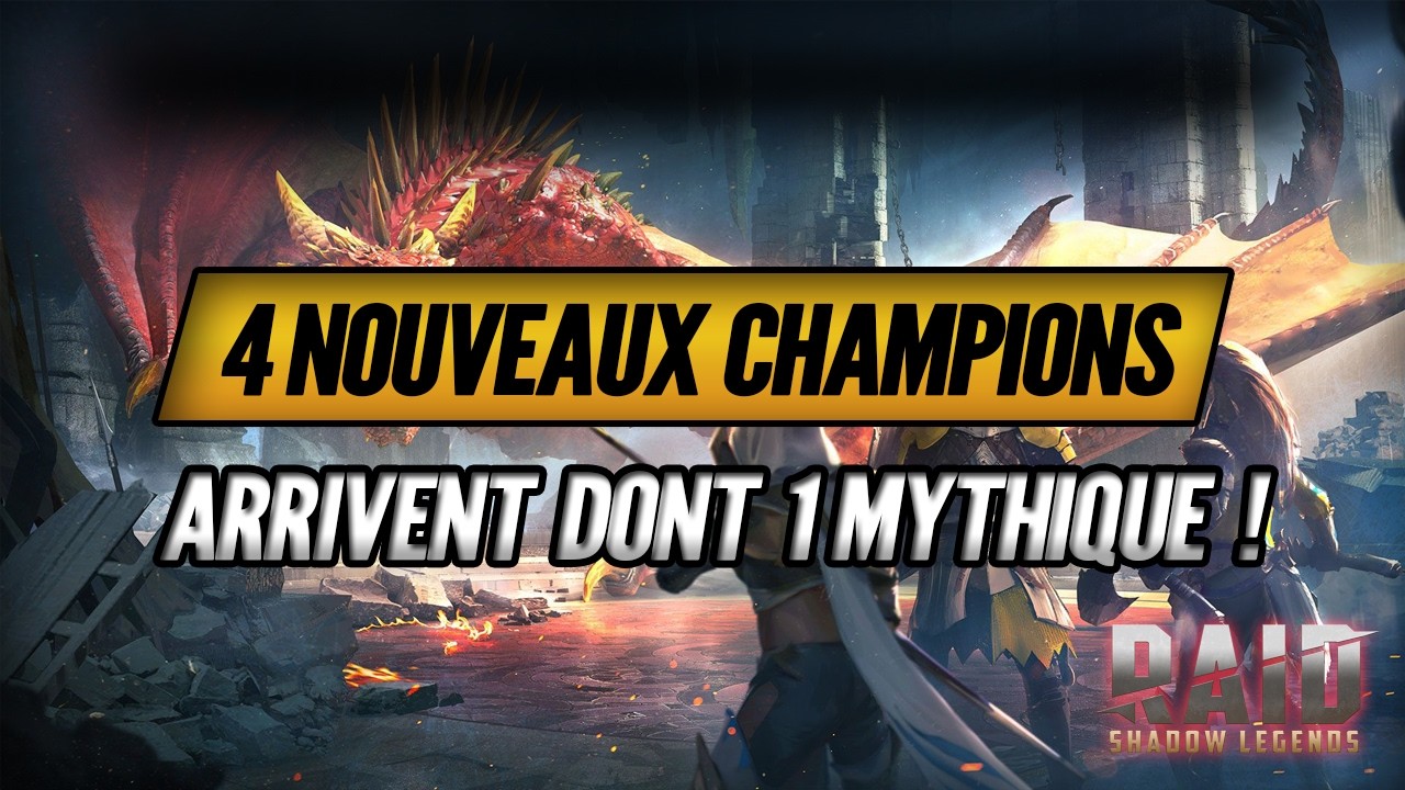 4 Nouveaux Champions arrivent avec du lourd & 1 New Mythique ! - Raid Shadow Legends Serveur Test