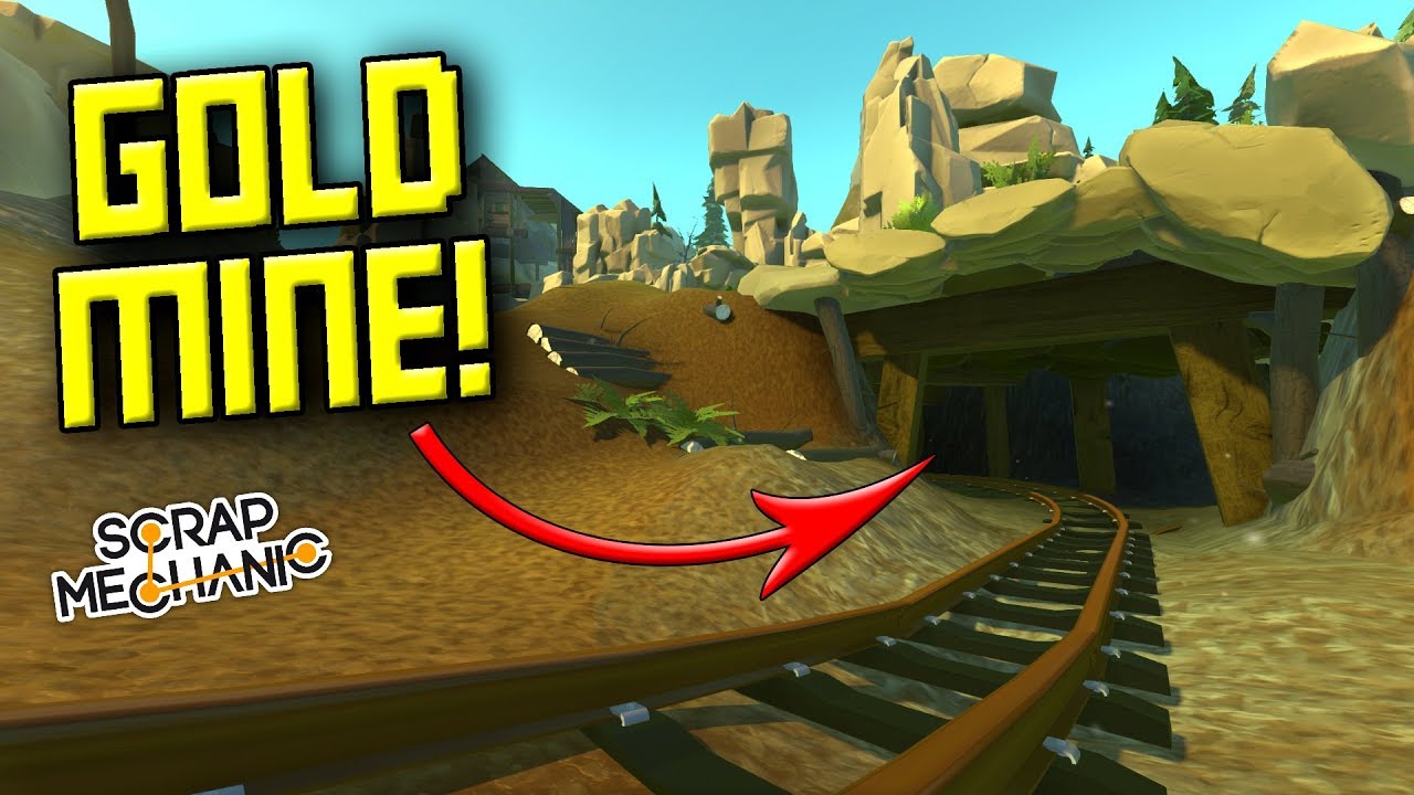 ABANDONED GOLD MINE EXPLORATION! [Best Tile Ever?] - Scrap Mechanic Gameplay