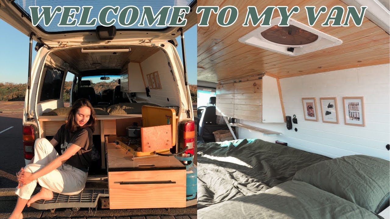 VAN TOUR | 2003 Toyota HiAce - father & daughter DIY campervan conversion
