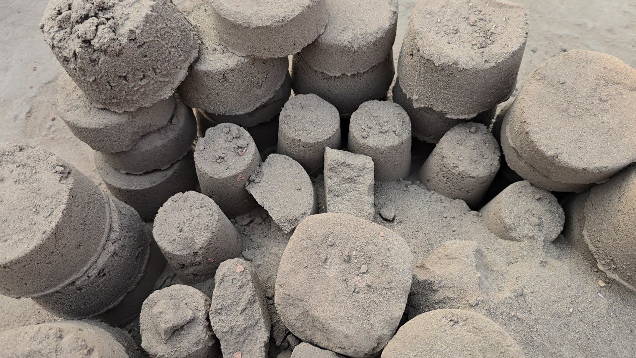 NEW: Sand Mud Dry Water Crumbling Dipping #asmr #asmrvideos #satisfying