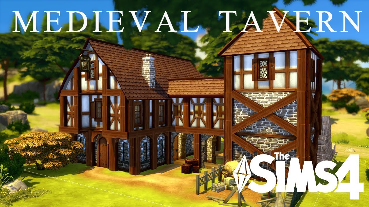 Medieval Tavern & Inn | No CC Medieval Sims | The Sims 4 Speed Build | Windenburg |
