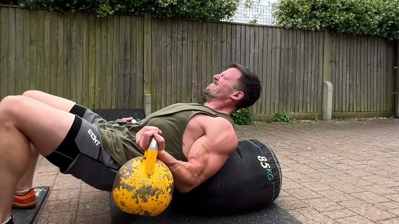 THIS Kettlebell, sandbag and a mace workout KILLED ME
