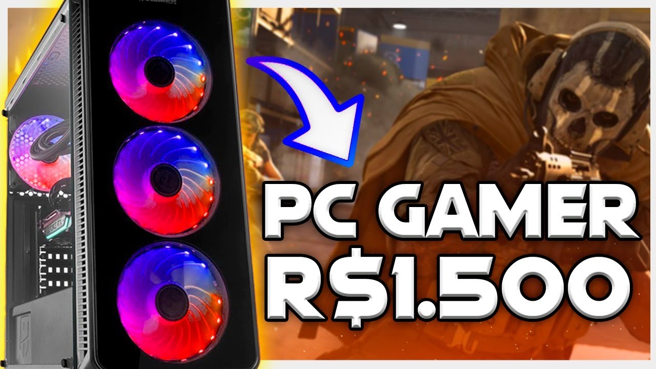 TESTEI O PC GAMER BARATO DE R$ 1500 REAIS NO CALL OF DUTY WARZONE (VEJA NO QUE DEU KKK)