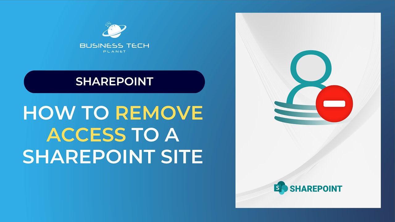 How to Remove Access to a SharePoint Site