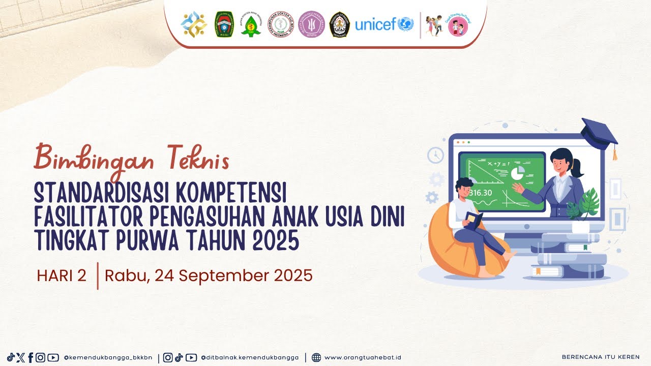Bimbingan Teknis Standardisasi Fasilitator Pengasuhan AUD (Rabu, 24 September 2025)