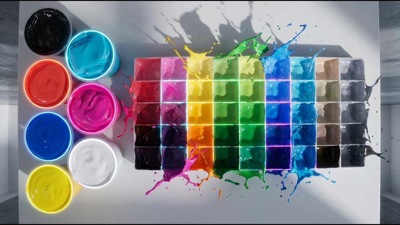 Making 45 Colors with Only 7 Primary & CMYK Colors