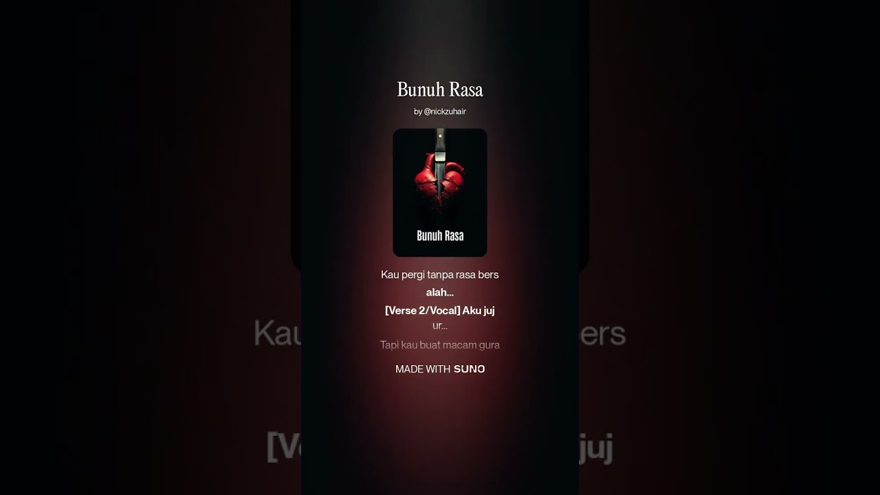 Bunuh Rasa - Nick Zuhair