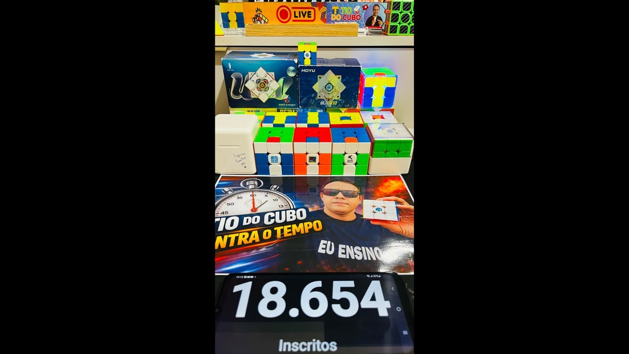 🟢Adeilton - Tio do Cubo  está ao vivo #rubikscube #live