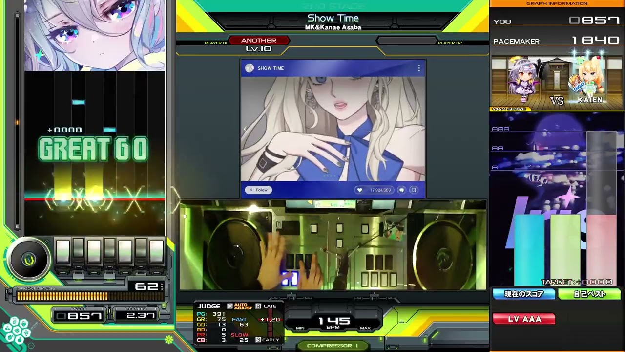 【beatmania IIDX】Show Time Another EX HARD CLEAR!＆AAA!