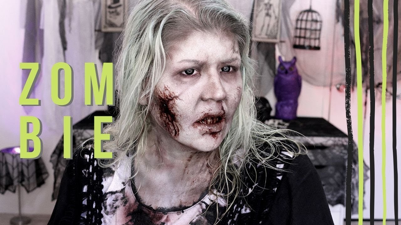 ZOMBIE MAKEUP TUTORIAL HAPPY HALLOWEEN!!!