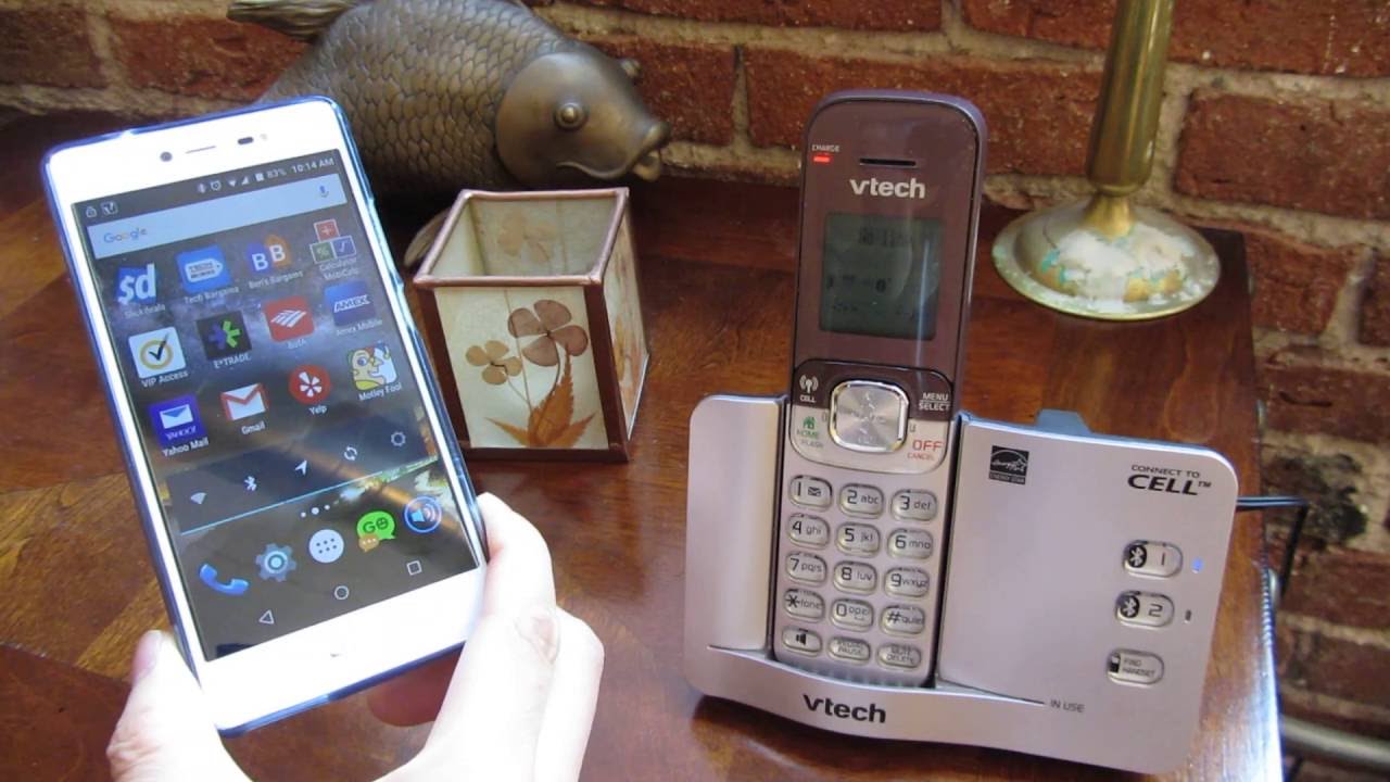 VTech Connect to Cell - Incoming Outgoing Call Demo Through Cell Phone
