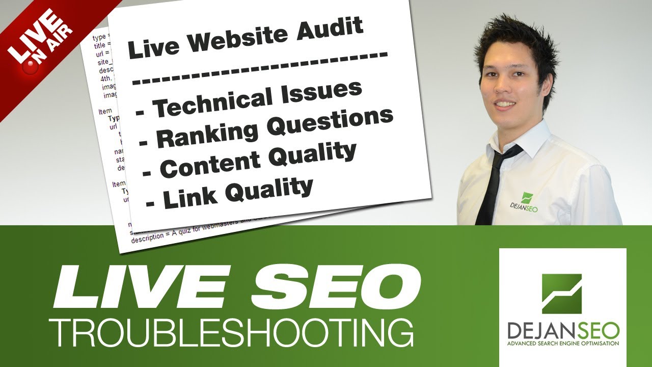 Live SEO Troubleshooting