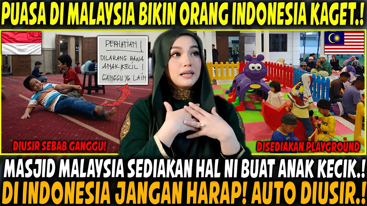 ORANG INDONESIA CULTURE SHOCK PUASA DI MALAYSIA❗ KAGET TERNYATA DI MASJID ADA PLAYGROUND?
