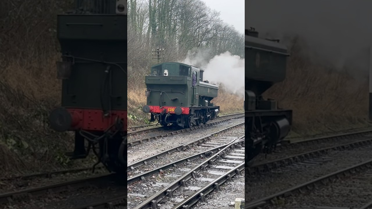 GWR 1369 SLIDES at the Battlefield Line (12/01/25) #gwr #1369 #tokyodrift #battlefieldline