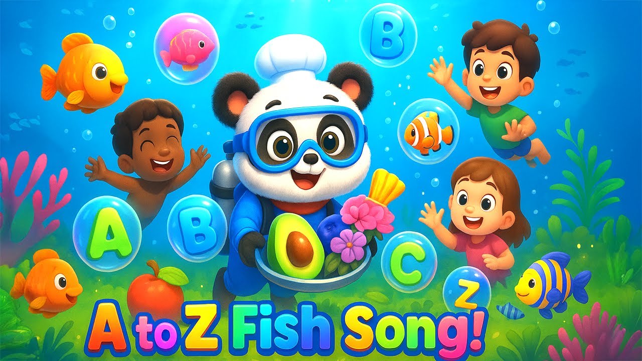 A to Z Fish Name Song 🐠 Dive into Learning Under the Sea #nurseryrhymes #kidssongs #fishsongforkids