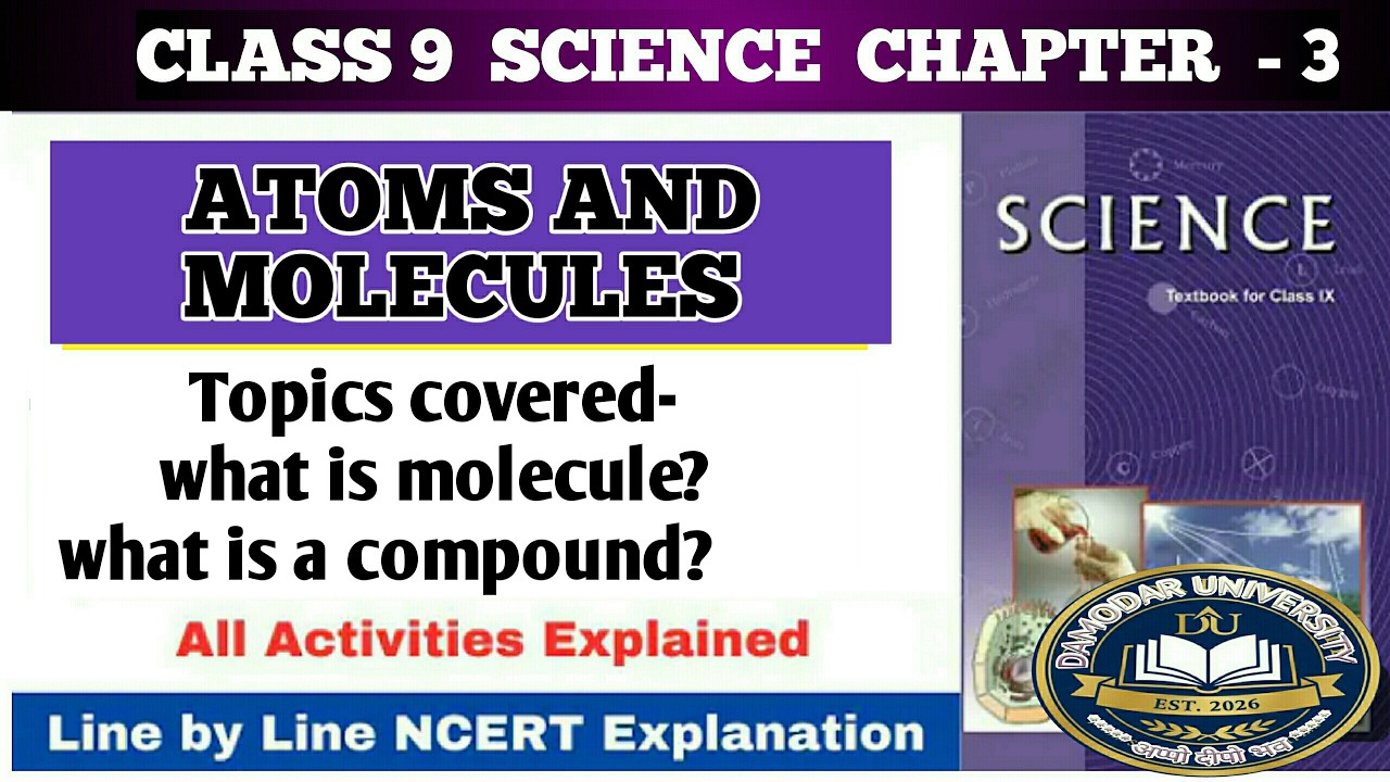 Molecules/ compounds/ atoms and molecules-class 9 chapter-3 science/ class-9 chemistry