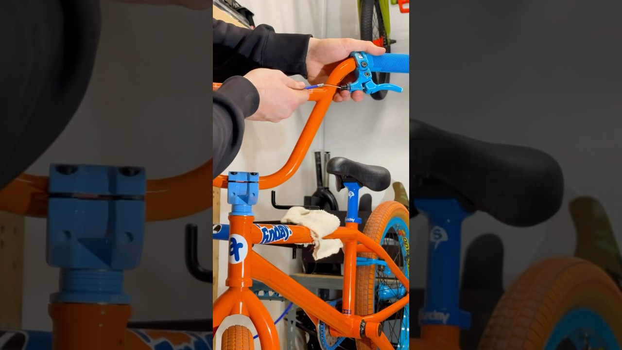 Customising A SUPER RARE BMX In the shop!‼️👆New BRAKE Upgrade on my Aaron Ross #bmx #bikes #shorts