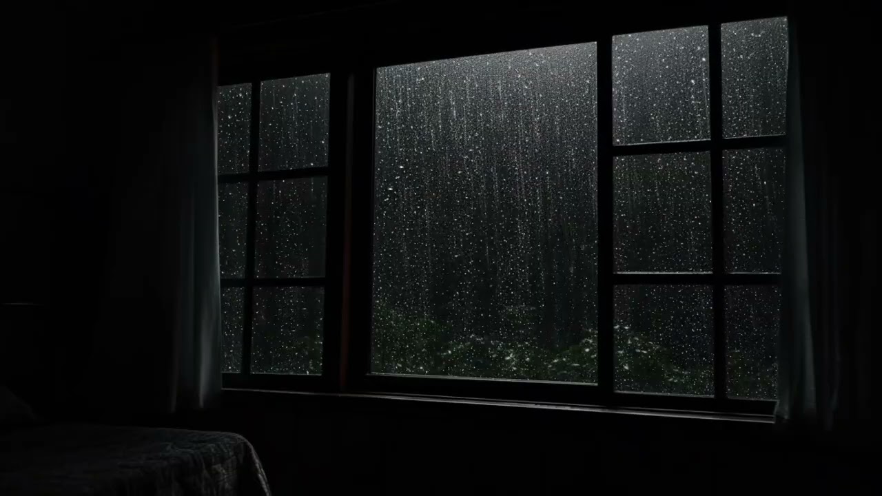🌧️ Quiet Rain Tapping Window 🌙 Deep Rest