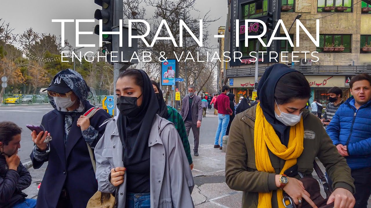 TEHRAN 2022 - Walking on Enghelab & Valiasr Streets / تهران