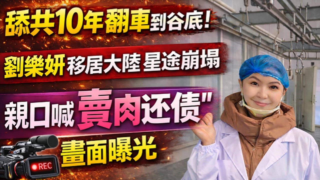 舔共10年翻車到谷底！劉樂妍移居大陸星途崩塌，親口喊「賣肉還債」畫面曝光｜北美王律觀台海第956期｜10 Years in China — From Celebrity to Selling Meat