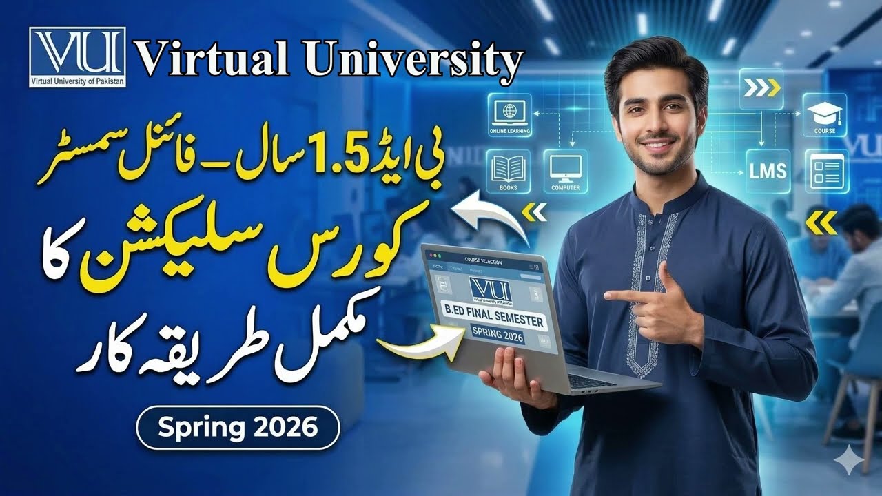 𝐁.𝐄𝐝 1.5 𝐅𝐢𝐧𝐚𝐥 𝐒𝐞𝐦𝐞𝐬𝐭𝐞𝐫 &ndash; 𝐒𝐩𝐫𝐢𝐧𝐠 2026 | 𝐕𝐔 𝐋𝐌𝐒 𝐂𝐨𝐮𝐫𝐬𝐞 𝐒𝐞𝐥𝐞𝐜𝐭𝐢𝐨𝐧 𝐒𝐭𝐞𝐩‑𝐛𝐲‑𝐒𝐭𝐞𝐩 (𝐔𝐫𝐝𝐮)
