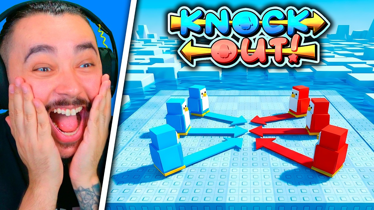 🐧 CHEGOU o MODO TIME na BATALHA de PINGUINS!! | Knockout! 🐧 - ROBLOX