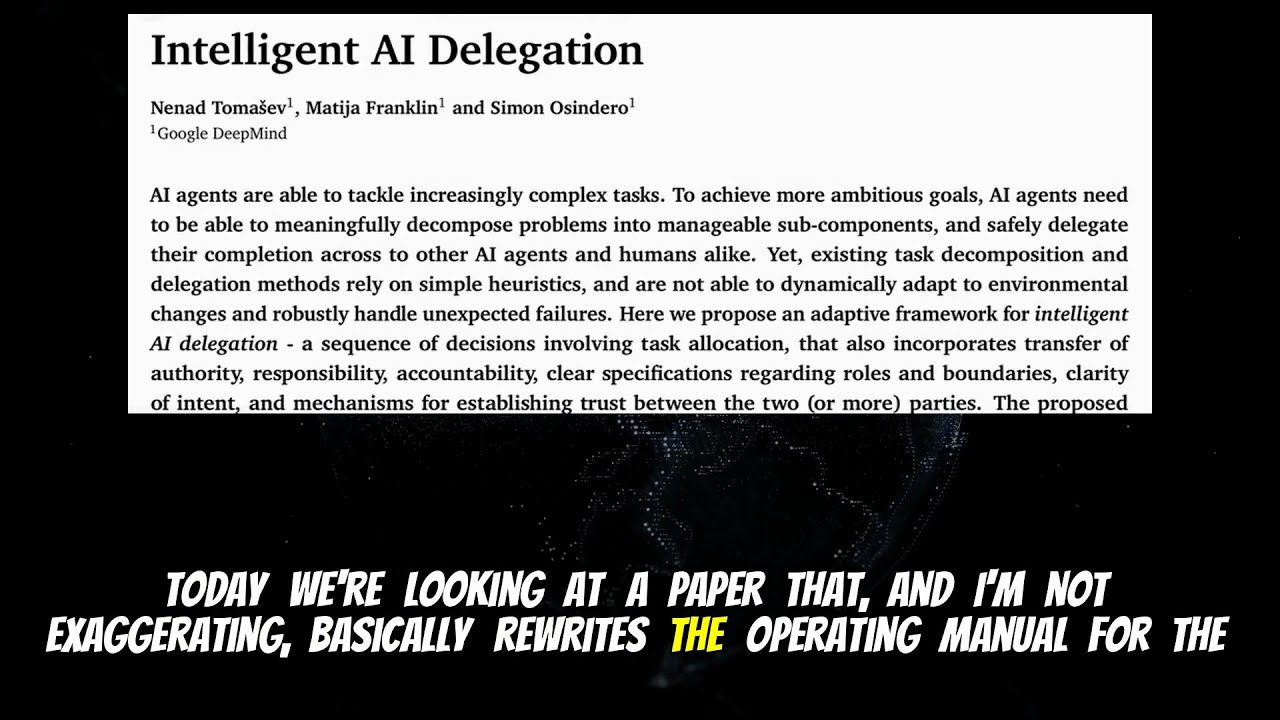 Intelligent AI Delegation (Feb 2026)