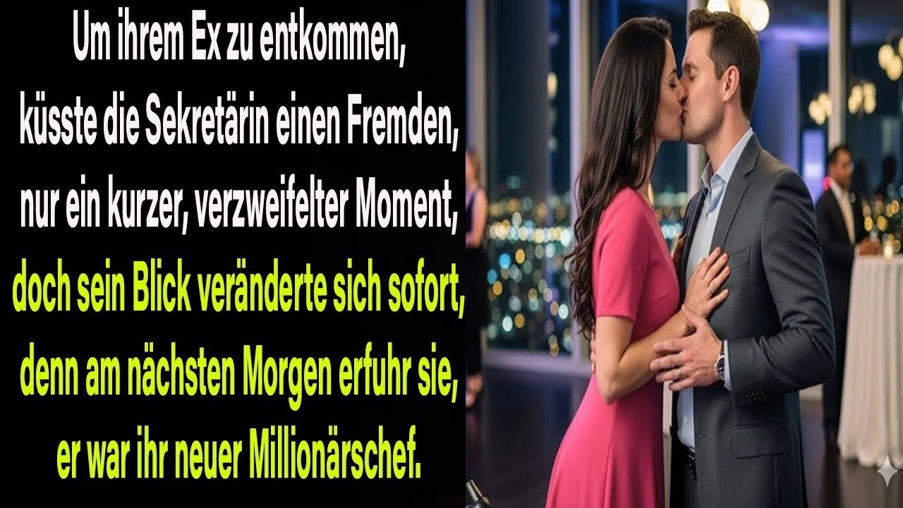 DIE SEKRETÄRIN KÜSSTE EINEN FREMDEN, UM IHREM EX ZU ENTKOMMEN – ER WAR IHR NEUER CHEF