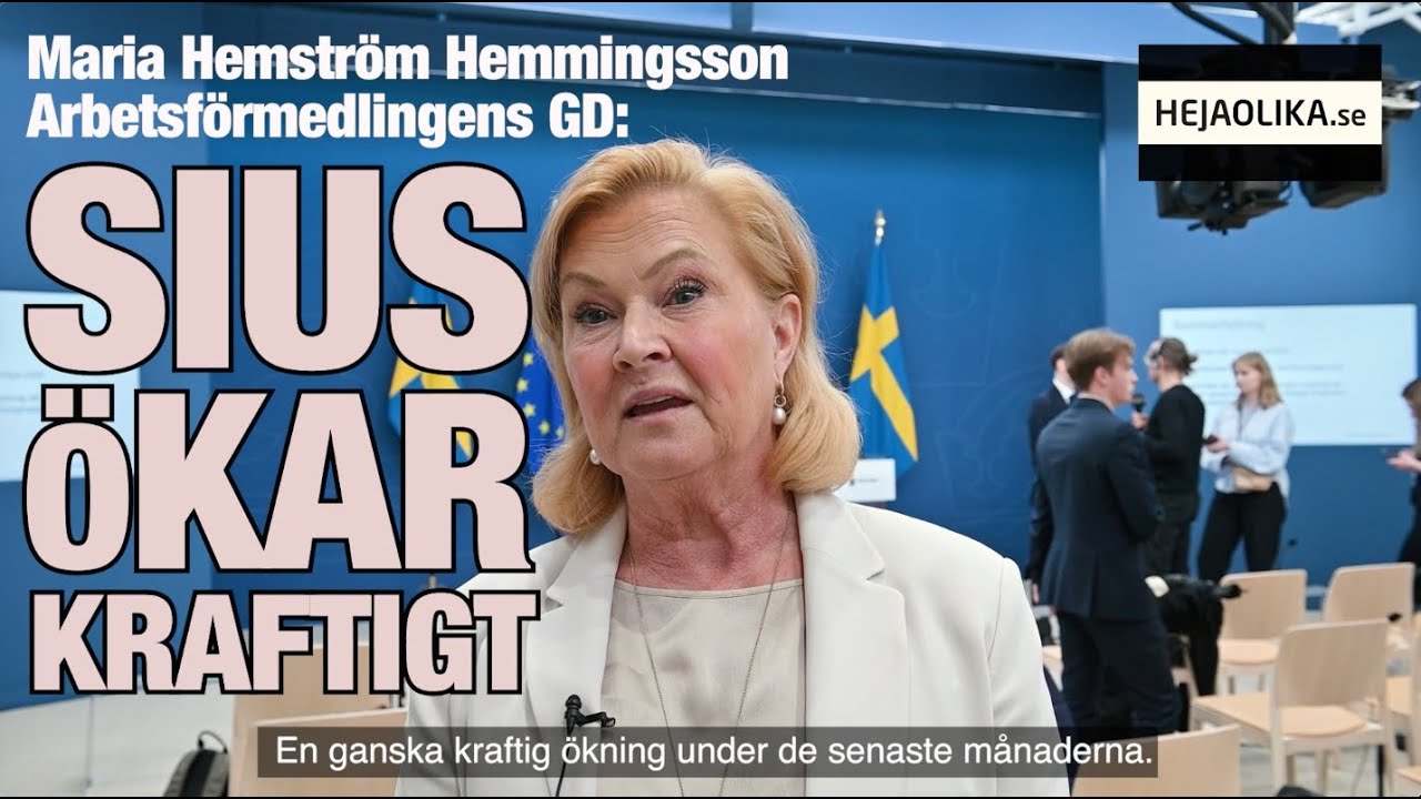 SIUS ökar kraftigt, säger Maria Hemström Hemmingsson, Arbetsförmedlingen