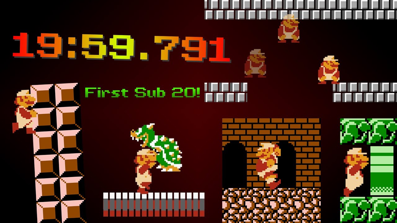 All Night Nippon Super Mario Bros. Warpless за 19:59.791 (без загрузок) *Мировой рекорд*