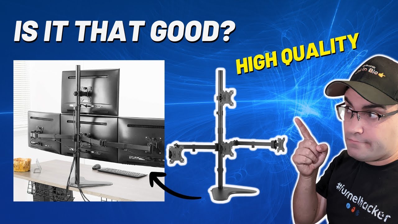 VIVO LCD Monitor Mount Review - This Can Hold 4 SCREENS